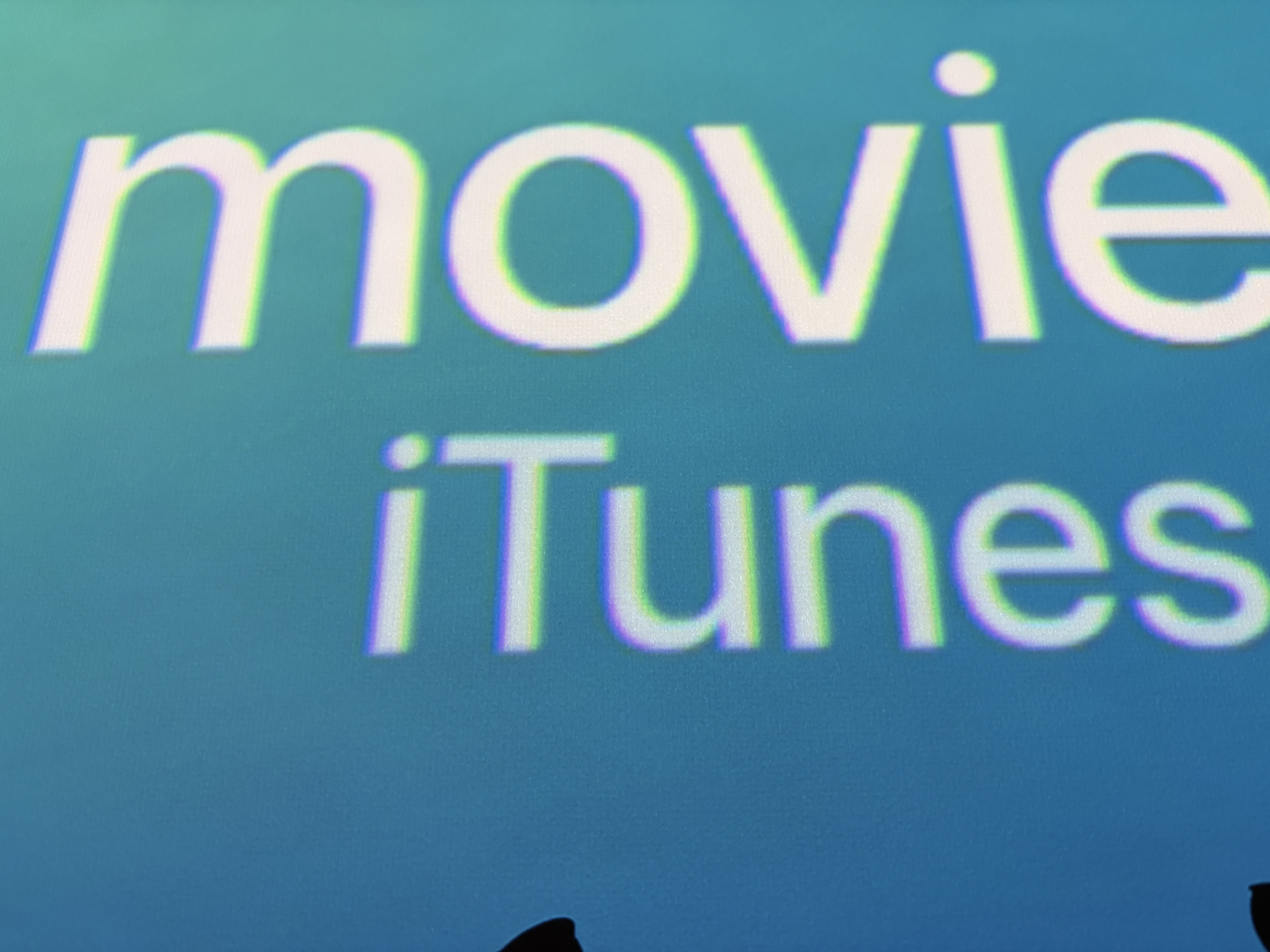 Screen text close-up showing raw pixels